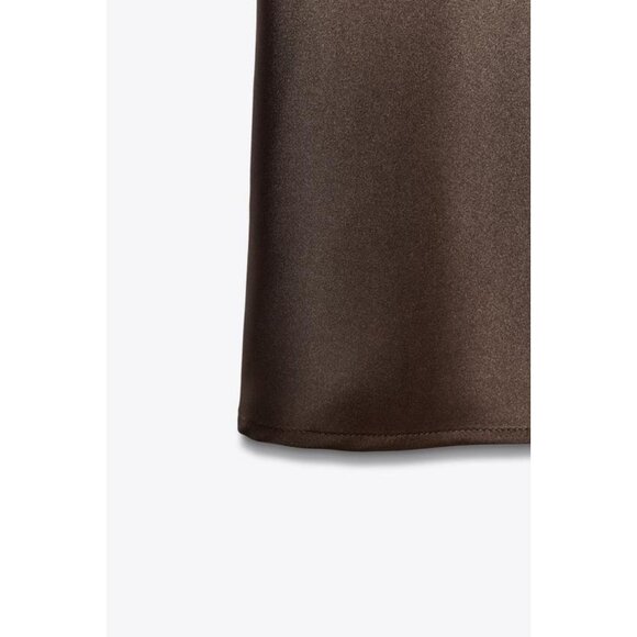 ZARA HALTER MIDI DRESS - Picture 10 of 10